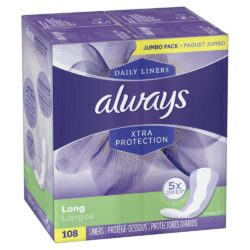 bang ve sinh hang ngay always dailies xtra protection long 108 mieng ka