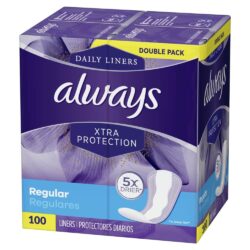Băng vệ sinh hằng ngày Always Dailies Xtra Protection Regular 100 miếng 5 bang ve sinh hang ngay always dailies xtra protection regular 100 mieng kb