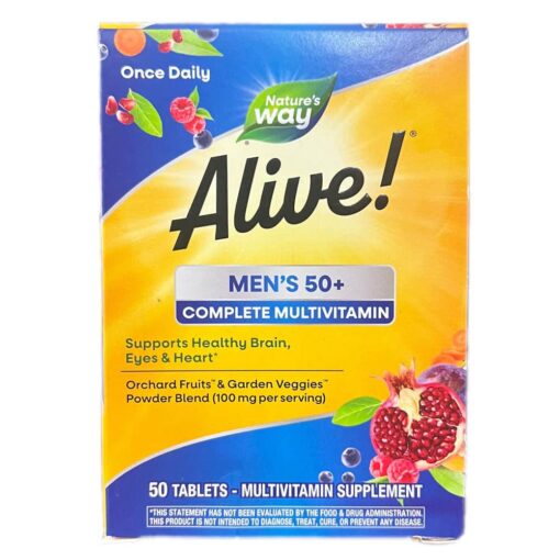 bo sung vitamin cho nam gioi tren 50 alive mens 50 multivitamin 50 vien 260624 ka