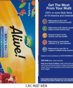 bo sung vitamin cho nam gioi tren 50 alive mens 50 multivitamin 50 vien 260624 kd