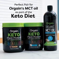 Bột Protein thực vật hữu cơ Orgain Keto Plant Protein Chocolate 440g 12 bot protein thuc vat huu co orgain keto plant protein vanilla 440g kc