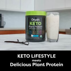 bot protein thuc vat huu co orgain keto plant protein vanilla 440g kd