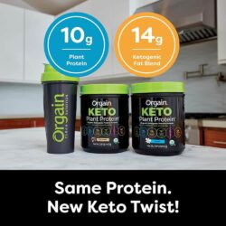 Bột Protein thực vật hữu cơ Orgain Keto Plant Protein Chocolate 440g 11 bot protein thuc vat huu co orgain keto plant protein vanilla 440g ke