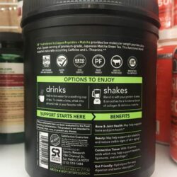 Bột uống Collagen thủy phân SR Collagen Peptides 288g (Matcha Green Tea) 10 bot uong collagen thuy phan sr collagen peptides 288g matcha green tea kg