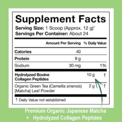 Bột uống Collagen thủy phân SR Collagen Peptides 288g (Matcha Green Tea) 11 bot uong collagen thuy phan sr collagen peptides 288g matcha green tea kh