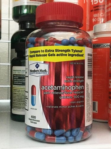 Hạ sốt giảm đau Member’s Mark Acetaminophen 500mg 400 Gelcaps 12 ha sot giam dau members mark acetaminophen 500mg 400 gelcaps kb