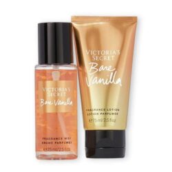 Hộp quà tặng xịt thơm và dưỡng thể Victoria’s Secret Bare Vanilla Mist+ Lotion 75ml x2 3 hop qua tang xit thom va duong the victorias secret bare vanilla mist lotion 75ml x2 k523a