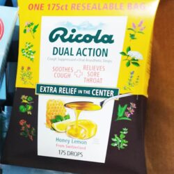 Kẹo thông cổ, mát họng Ricola nhân chanh mật ong Ricola Dual Action Honey Lemon 175 viên 8 keo thong co mat hong ricola nhan chanh mat ong ricola dual action honey lemon 175 vien ka