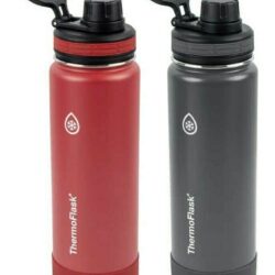 Set 2 bình giữ nhiệt ThermoFlask 710ml (Red + Grey) 11 set 2 binh giu nhiet thermoflask 710ml red grey kc