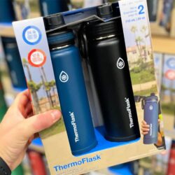 Set 2 bình giữ nhiệt ThermoFlask 710ml (Teal + Black) 10 set 2 binh giu nhiet thermoflask 710ml teal black ka