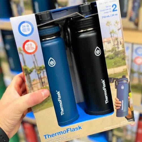 Set 2 bình giữ nhiệt ThermoFlask 710ml (Teal + Black) 17 set 2 binh giu nhiet thermoflask 710ml teal black ka