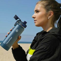 Set 2 bình giữ nhiệt ThermoFlask 710ml (Teal + Black) 12 set 2 binh giu nhiet thermoflask 710ml teal black kb