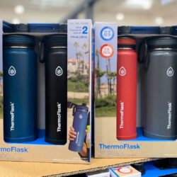 Set 2 bình giữ nhiệt ThermoFlask 710ml (Teal + Black) 11 set 2 binh giu nhiet thermoflask 710ml teal black kc
