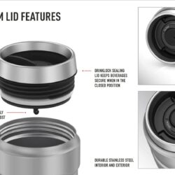 Set 2 Ly giữ nhiệt Thermos Stainless King Travel Tumblers 470ml (Blue-Silver) 19 set 2 ly giu nhiet thermos stainless king travel tumblers 470ml blue silver kf