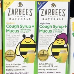 Siro ho cho bé Zarbee’s Natural Children’s Syrup + Mucus Day & Night 236ml 9 siro ho cho be zarbees natural childrens syrup mucus day night 236ml kd
