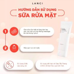 sua rua mat lanci re balancing white cleansing foam 100ml 090424 kd