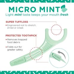 Tăm chỉ nha khoa Plackers Micro Mint 150 chiếc 9 tam chi nha khoa plackers micro mint 150 chiec kf