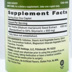 vien uong bo gan gnc milk thistle extra strength 1300mg 120 vien 030226 kd