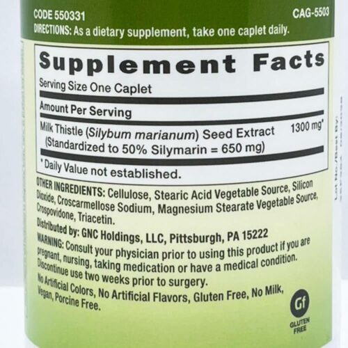 vien uong bo gan gnc milk thistle extra strength 1300mg 120 vien 030226 kd