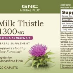 Viên uống bổ gan GNC Milk Thistle Extra Strength 1300mg 120 viên 6 vien uong bo gan gnc milk thistle extra strength 1300mg 120 vien kb