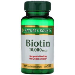 Viên uống đẹp da, móng, tóc Nature’s Bounty Biotin 10000mcg 120 Softgels 6 vien uong dep da mong toc natures bounty biotin 10000mcg 120 softgels ka