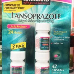 Viên uống giảm axit dạ dày, ợ nóng Kirkland Signature Lansoprazole 42 Capsules 8 vien uong giam axit da day o nong kirkland signature lansoprazole 42 capsules ka