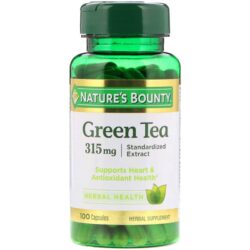 vien uong tra xanh ho tro tim mach chong oxy hoa natures bounty green tea 315mg 100 capsules kb