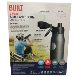 binh giu nhiet built ny slide lock bottle 709ml x 2 binh. kf