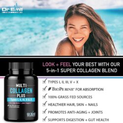 Bổ sung Collagen hỗ trợ da, móng, tóc và khớp Dr. Emil Multi Collagen Plus Types I, II, III, V, X 90 Capsules 10 bo sung collagen ho tro da mong toc va khop dr emil multi collagen plus types i ii iii v x 90 capsules kg