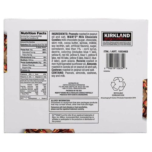 Hạt hỗn hợp Kirkland Signature Trail Mix Snack Packs 57g x 28 gói 11 hat hon hop kirkland signature trail mix snack packs 57g x 28 goi kc