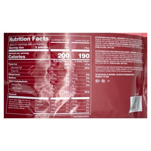 keo chocolate brown haley roca collection the original buttercrunch with almond 765g kc