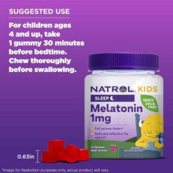 Kẹo dẻo giúp bé ngủ ngon Natrol Kids Melatonin Gummies 90 viên Vị dâu 7 keo deo giup be ngu ngon natrol kids melatonin gummies 90 vien vi dau 280324 kh