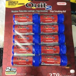 keo don cai thuoc la kirkland signature quit 2 lozenges cherry 27 vien x10 ong kb