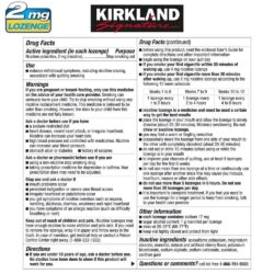 Kẹo dòn cai thuốc lá Kirkland Signature Quit 4 Lozenge Cherry 27 viên x10 ống 8 keo don cai thuoc la kirkland signature quit 4 lozenges cherry 27 vien x10 ong kb
