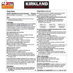 Kẹo dòn cai thuốc lá Kirkland Signature Quit 4 Lozenge Cherry 27 viên x10 ống 9 keo don cai thuoc la kirkland signature quit 4 lozenges cherry 27 vien x10 ong kc