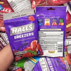 keo halls thong co giam ho halls sugar free breezers cool berry 20 vien kc