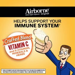 Kẹo ngậm bổ sung vitamin và khoáng chất từ Airborne Immune Support Supplement 116 viên (Cam) 19 keo ngam bo sung vitamin va khoang chat tu airborne immune support supplement 116 vien cam ka