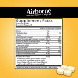 Kẹo ngậm bổ sung vitamin và khoáng chất từ Airborne Immune Support Supplement 116 viên (Cam) 20 keo ngam bo sung vitamin va khoang chat tu airborne immune support supplement 116 vien cam kb