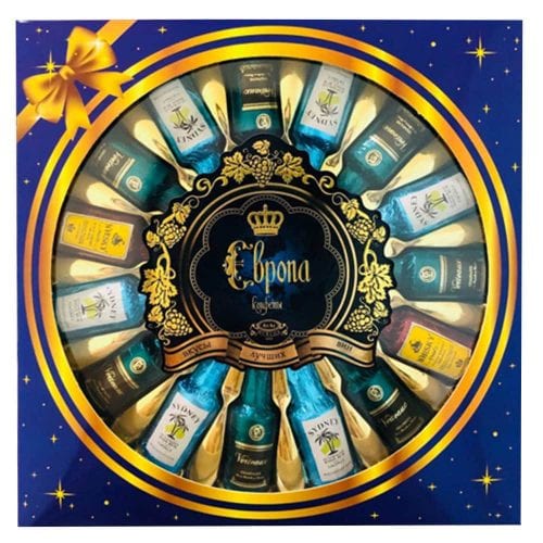 Kẹo Socola rượu Ebpona Nga 250g (Hộp đỏ) 11 keo socola ruou ebpona nga 250g kg