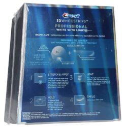 Miếng dán kèm máy chiếu làm trắng răng Crest 3D Whitestrips Professional 14 miếng + 1 Light 9 mieng dan kem may chieu lam trang rang crest 3d whitestrips professional 14 mieng 1 light kf