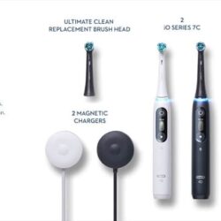 Set 2 bàn chải đánh răng sạc điện Oral-B iO Series 7C Rechargeable Toothbrush 15 set 2 ban chai danh rang sac dien oral b io series 7c rechargeable toothbrush kh