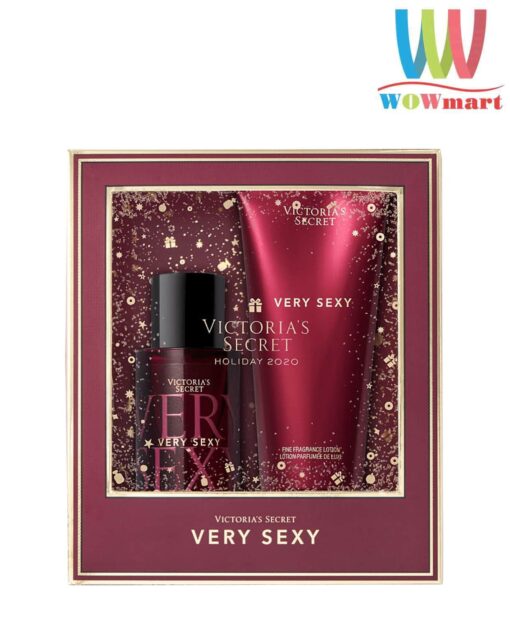 Set dưỡng thể, xịt thơm Victoria’s Secret Very Sexy Fragrance Lotion & Mist Mini (Holiday 2020)