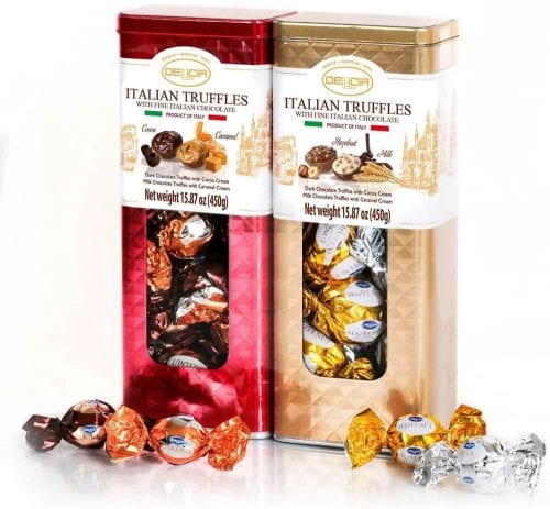 socola delicia italian truffles cocoa caramel hazelnut milk 450g set 2 hop kd