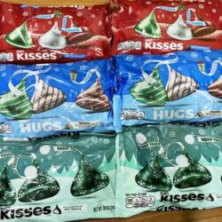 Socola sữa nhân socola Hershey's Kisses Hugs Milk Chocolate & White Creme Holiday 311g 15 socola sua hersheys kisses milk chocolate holiday 311g kc