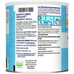 sua bot cho tre 1 tuoi tro len earths best organic toddler milk drink powder 658g ka