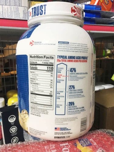 Sữa tăng cơ Dymatize 100% Whey Isolate Protein Powder 1.65kg (Vanilla) 16 sua tang co dymatize 100 whey isolate protein powder 1 65kg vanilla kc