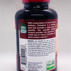 Viên uống hỗ trợ đường huyết từ quế Nature’s Truth Ceylon Cinnamon 2000mg 150 Capsules 11 vien uong ho tro duong huyet tu que natures truth ceylon cinnamon 2000mg 150 capsules knd
