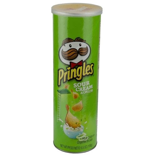 Bánh snack khoai tây Pringles Cream Onion 158g x 14 lon (vị kem hành) 20 banh snack khoai tay pringles cream onion 158g x 14 lon vi kem hanh kc
