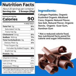 bot collagen khong duong orgain collagen zero protein powder chocolate 580g ka