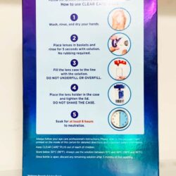 dung dich khu trung contact lens clear care plus hydraglyde 355ml x2 chai lens cases krb